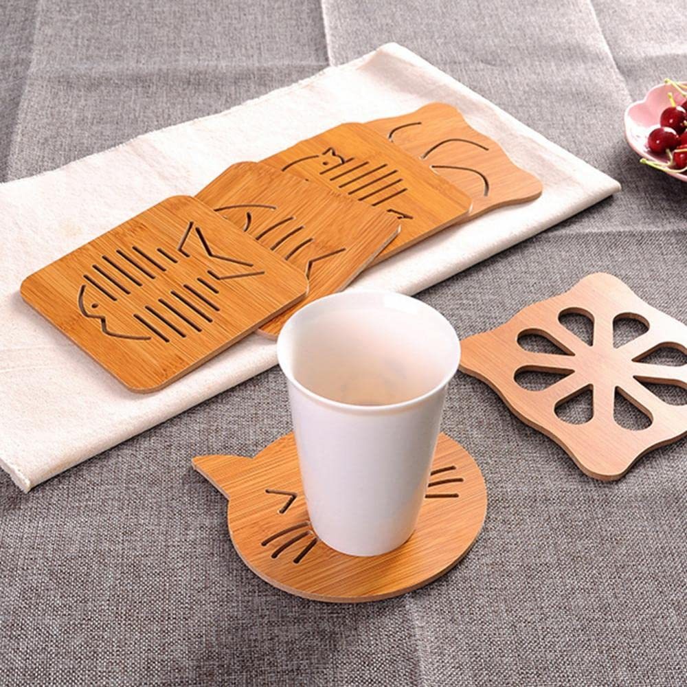 Cartoon Coasters Cup Carriers For Drinks Table Placemats Kitchen dealsniper-net