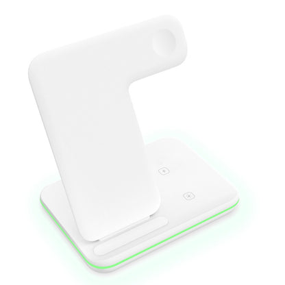 Compatible With Three-in-one Bracket Wireless Charger Electronics DealSniper.net White
