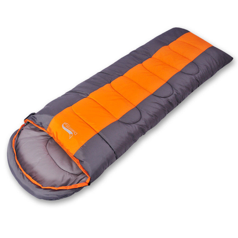 Camping Sleeping Bag Lightweight Warm & Cold Envelope Backpacking Outdoor dealsniper-net Orange 1.4kg