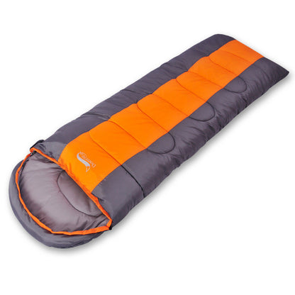 Camping Sleeping Bag Lightweight Warm & Cold Envelope Backpacking Outdoor dealsniper-net Orange 1.4kg