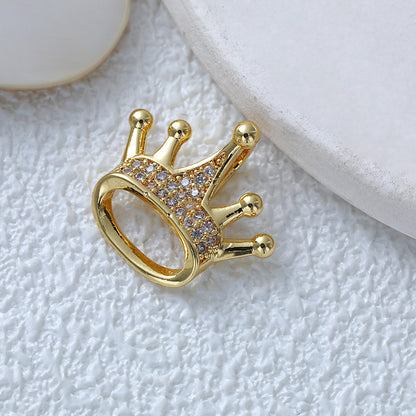 Fashionable Commuter Trendy Micro-Inlaid Zircon Ice-Type Necklace Jewelry Gym From House D602j crown
