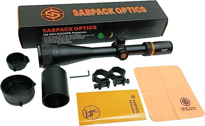 1.6-24x50 Rifle Scope Illumination Reticle, Adjustable Objective, Second Focal Plane, 30mm Tube Riflescopes With Strong Mounts