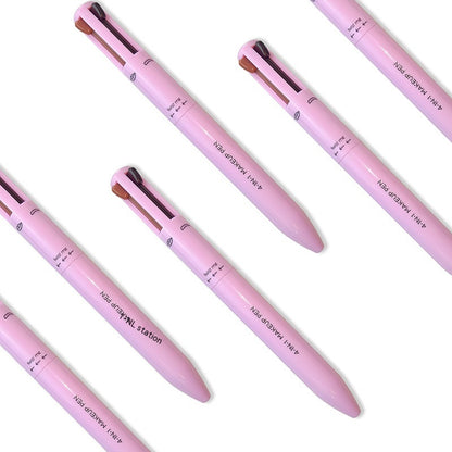 Four-in-one Cosmetic Brush Four-color Highlight Beauty Gym From House
