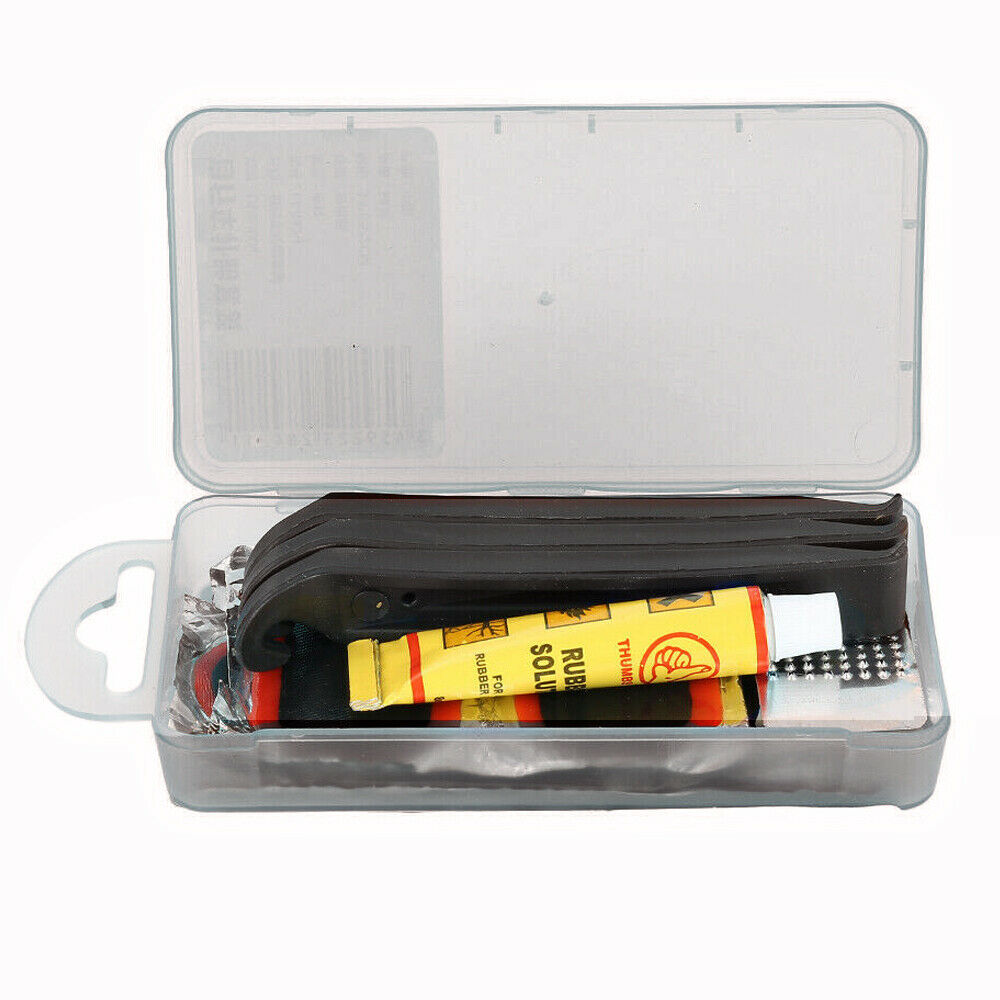 Bike Patch Kit Bicycle Tire Repair Inner Tube Fix Puncture Glue Patches Tool Set Vehicle dealsniper-net