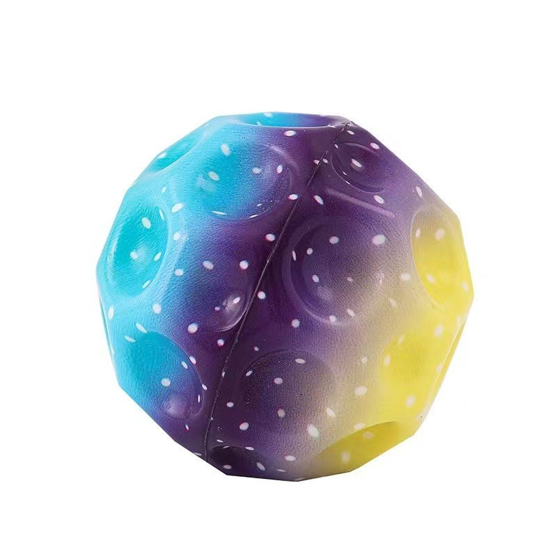 Colorful Hole Ball Soft Bouncy Ball Anti-fall Moon Shape Kids dealsniper-net