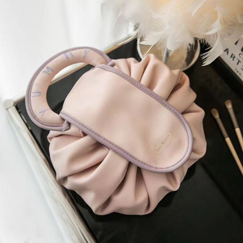 Portable Drawstring Cosmetic Bag Handbags Toiletry Bags Women Gym From House