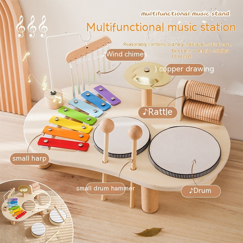 Baby Educational Toys Wooden Aeolian Bells Montessori Kids DealSniper.net