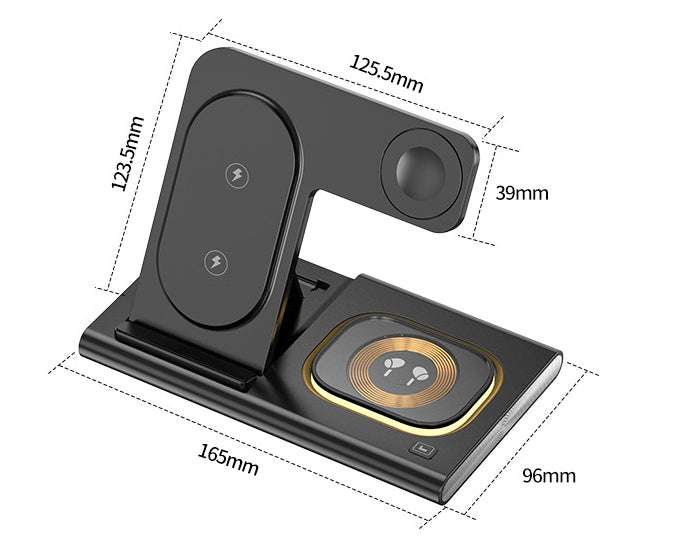 3 IN 1 15W Wireless Charging Charger Magnetic Night Light Gadgets Gym From House