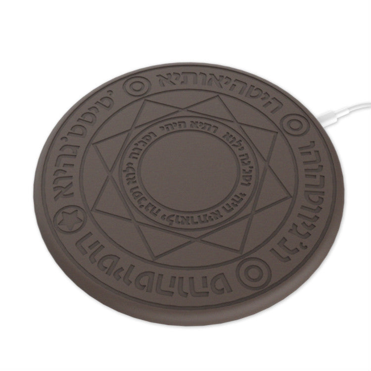 Fast Charging Wireless Mobile Phone Charger Electronics Gym From House Brown Head and line 10W