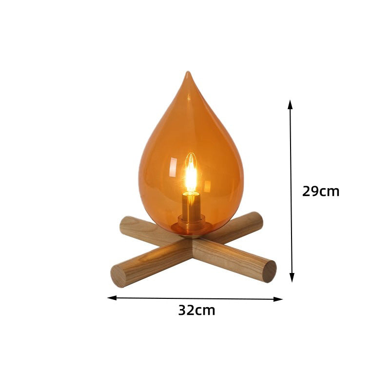 Fire Atmosphere Bedroom Bed Gift Desktop Decoration Desktop Lamp Home Decor Gym From House