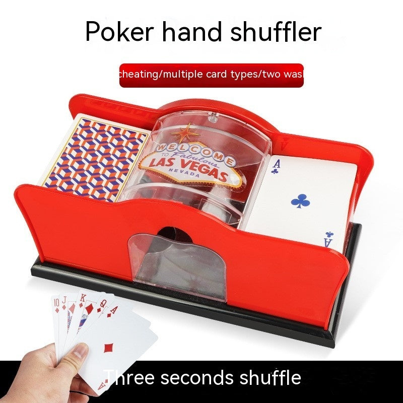 Poker Card Hand Shuffler Easy Hand Cranked Casino Card