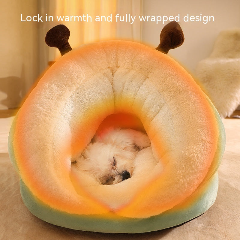 Pet Bed Winter Cat Dog Slippers Small Nest Pets Gym From House