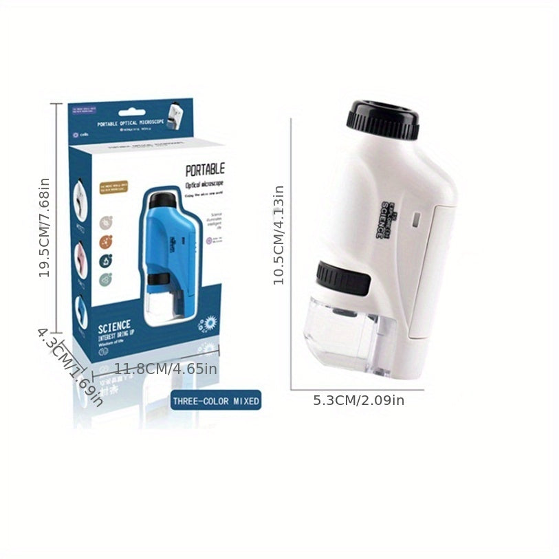 Pocket Microscope For Kids, Portable Handheld Mini Microscope Toy Kids DealSniper.net White