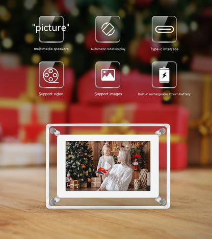 5-inch Transparent Fashion Digital Electronic Photo Album Home Decor Gym From House
