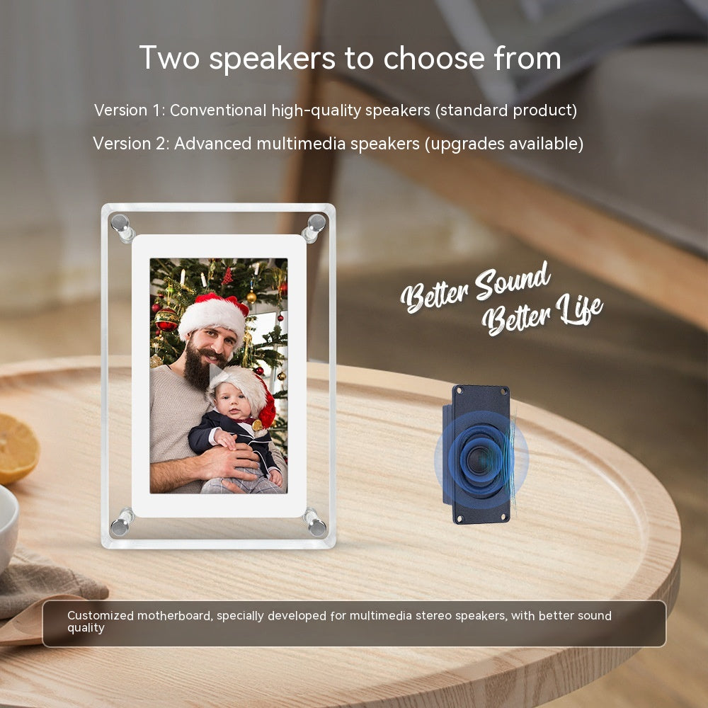 5-inch Transparent Fashion Digital Electronic Photo Album Home Decor Gym From House