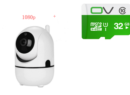1080P Cloud Wireless IP Camera Intelligent Auto Tracking Home DealSniper.net White AU 1080P 32GB