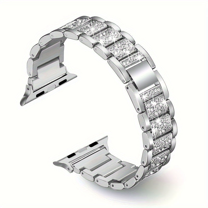 Metal Diamond-encrusted Watch Band Jewelry DealSniper.net