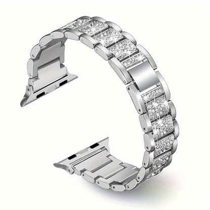 Metal Diamond-encrusted Watch Band Jewelry DealSniper.net