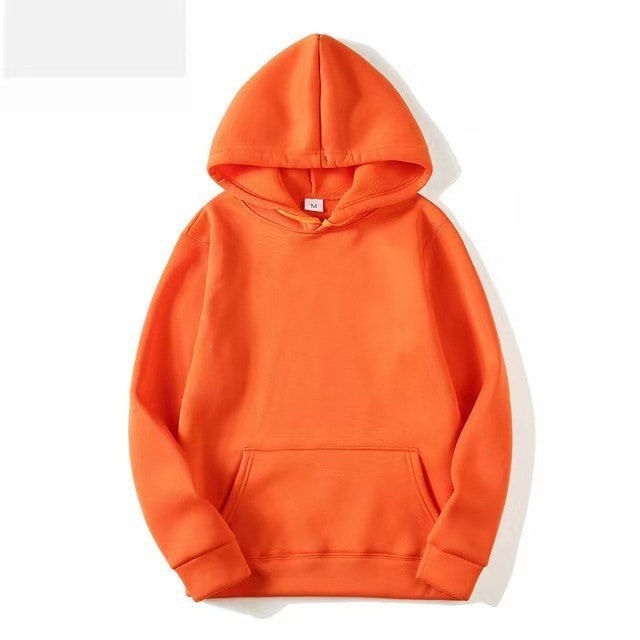 Autumn Casual Unisex Hoodie Trendy Loose Sports Sweatshirt Men Gym From House Orange 2XL