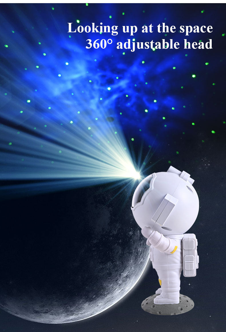 Galaxy Star Projector Starry Sky Night Light Astronaut Lamp Home Decor dealsniper-net