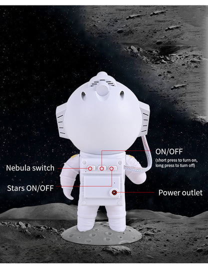 Galaxy Star Projector Starry Sky Night Light Astronaut Lamp Home Decor dealsniper-net