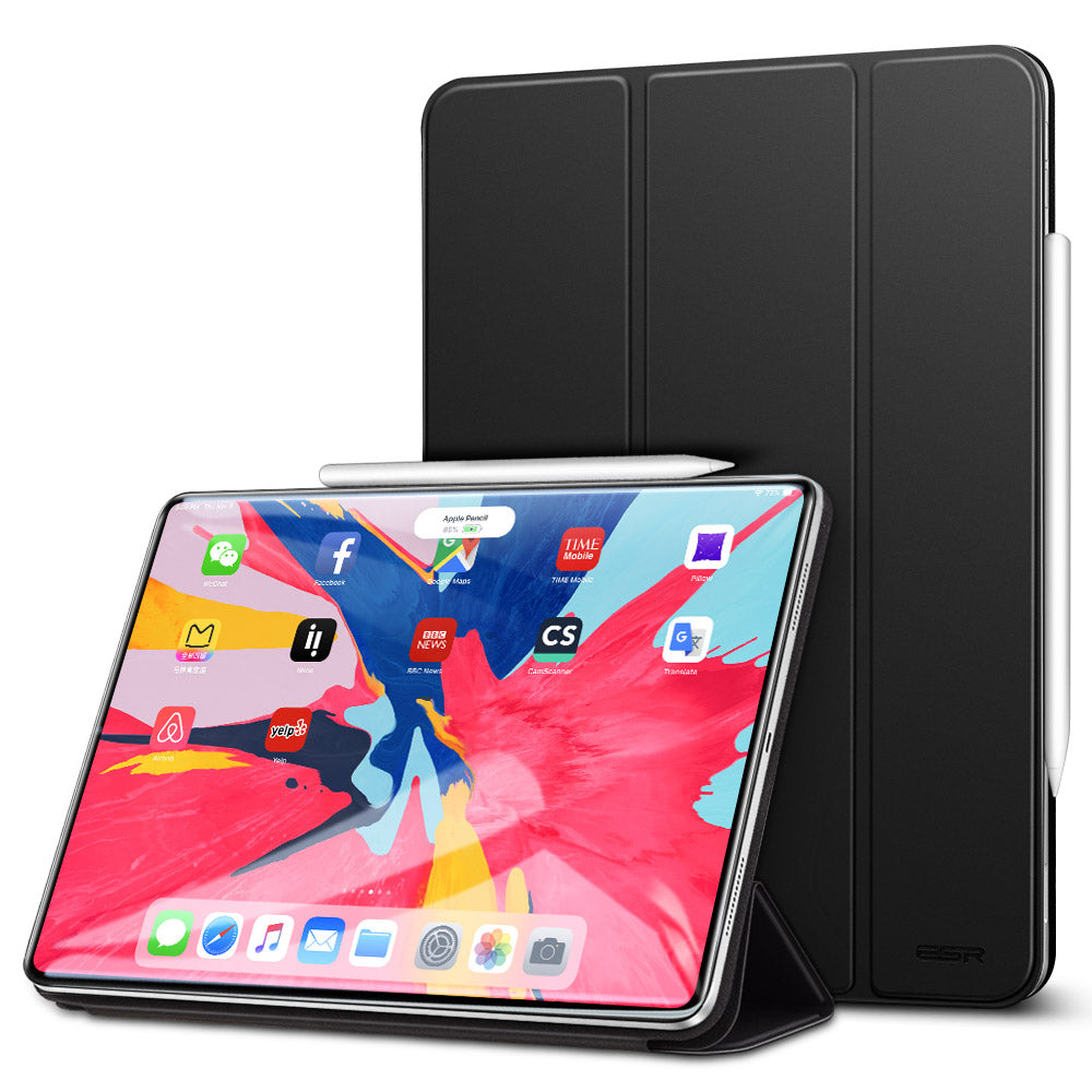 Magnetic Smart Case For IPad Pro 11 Cover Trifold Stand Electronics dealsniper-net Black