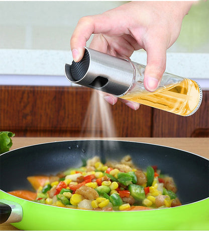 BBQ Healthy Kitchen Cooking Oil Vinegar Spray Bottle Kitchen dealsniper-net