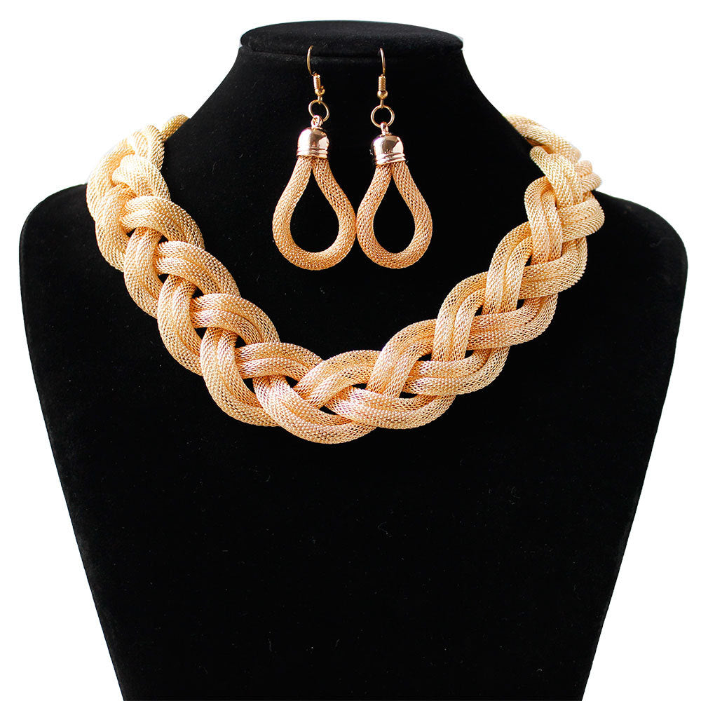 Hand-woven rope necklace chain Jewelry DealSniper.net C