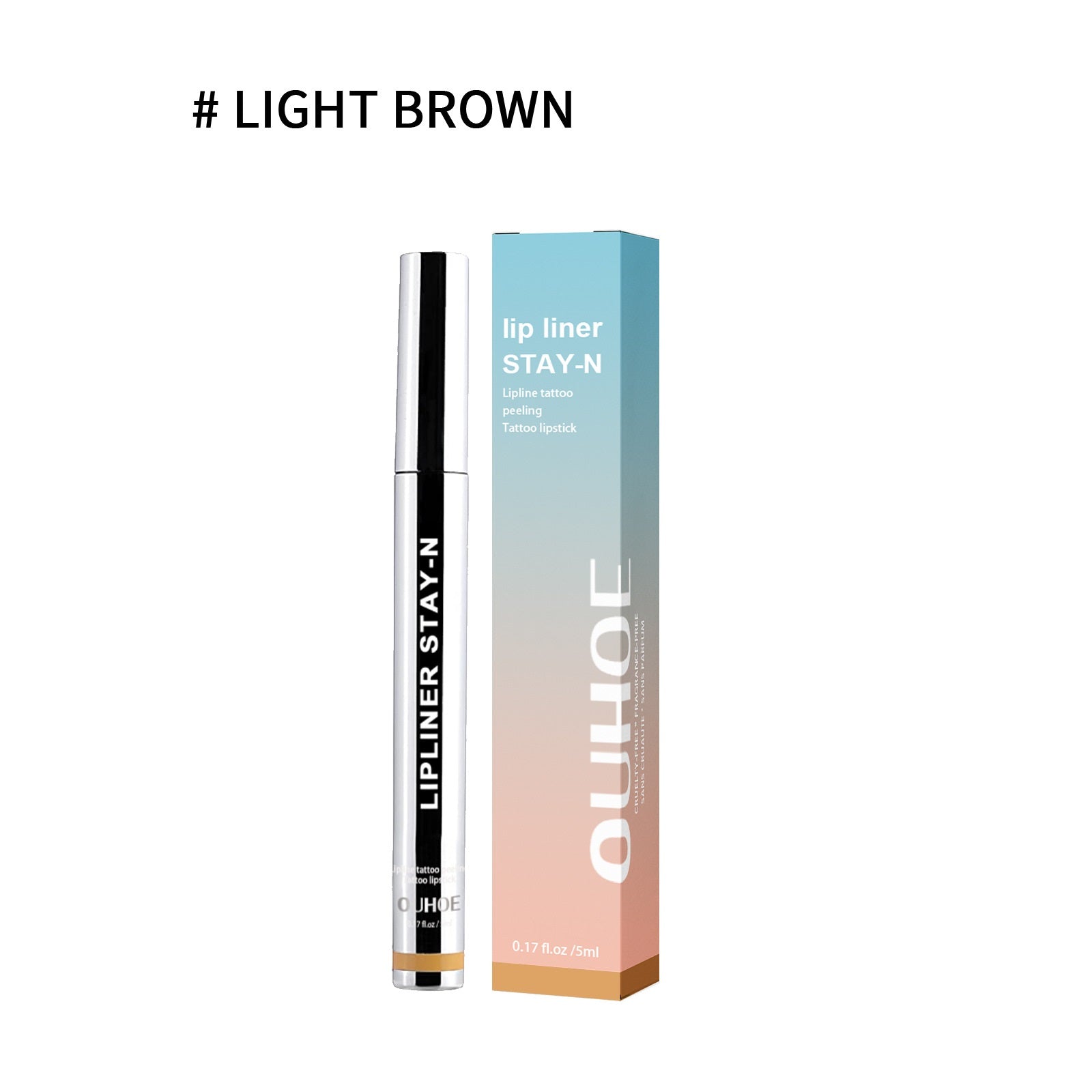 Lip Liner Pen Dark Brown Waterproof Long Lasting Beauty Gym From House