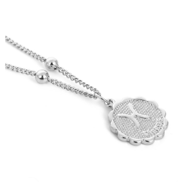 Constellation necklace Jewelry dealsniper-net Silver Pisces