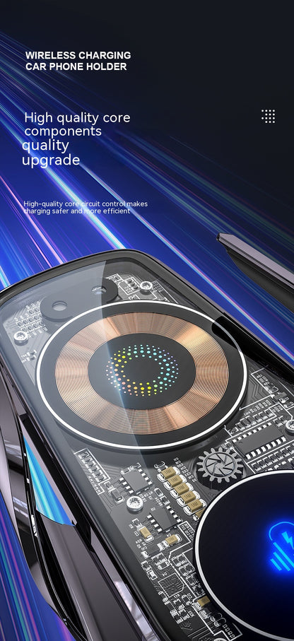 Transparent And Creative Line Design Car Wireless Charger