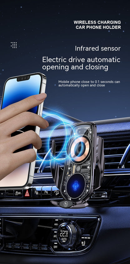 Transparent And Creative Line Design Car Wireless Charger