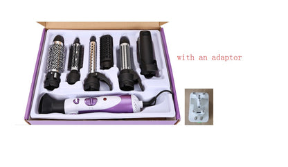 Seven-in-one hair dryer home hair dryer Beauty dealsniper-net Purple AU plug