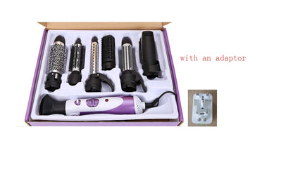 Seven-in-one hair dryer home hair dryer Beauty DealSniper.net Purple AU plug