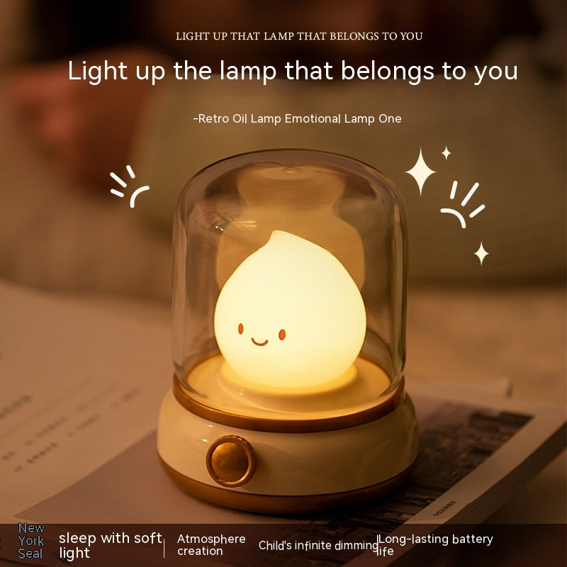 Retro Small Night Lamp Bedroom Mini Desktop LED Cute Night Lamp House dealsniper-net