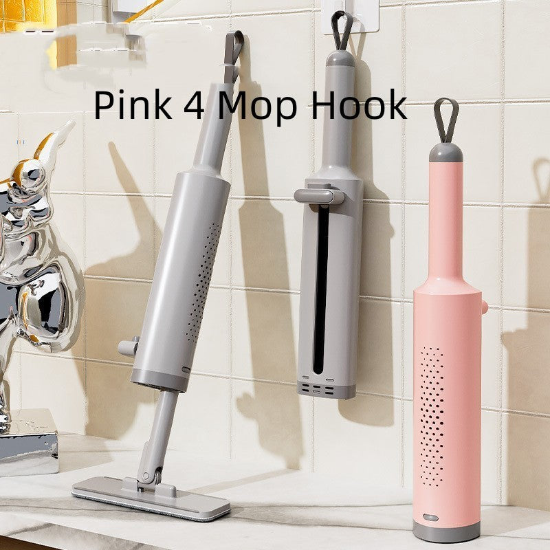 Rotatable Self-Squeeze Mini Mop With Crevice Brush Hand House DealSniper.net Pink 4 Mop Hook