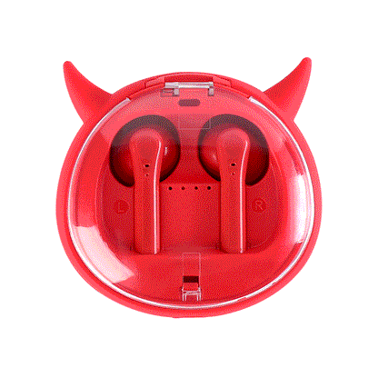 Macaron Red Tws5.0 Wireless Bluetooth Headset Gadgets dealsniper-net