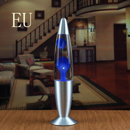 Metal Bottom Wax Lamp Volcano Lava Lamp Home Decor dealsniper-net Blue EU