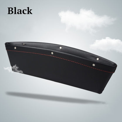 Car Organizer Box Caddy Catcher PU Leather Seat Gap Storage Bag Vehicle DealSniper.net Black 1pc