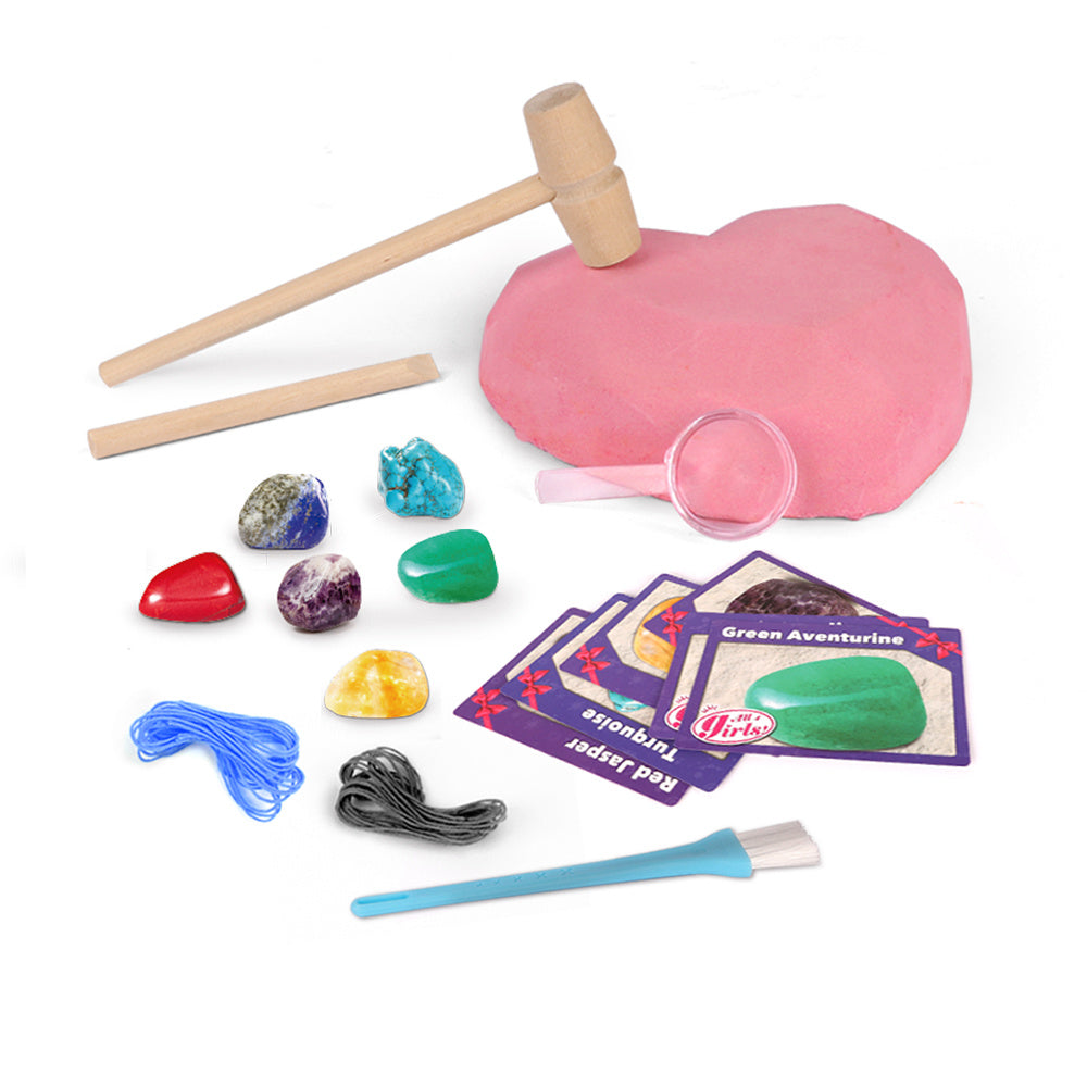 Gemstone Dig Kit Toys For Kids Dig Up 6 Gems& Rocks