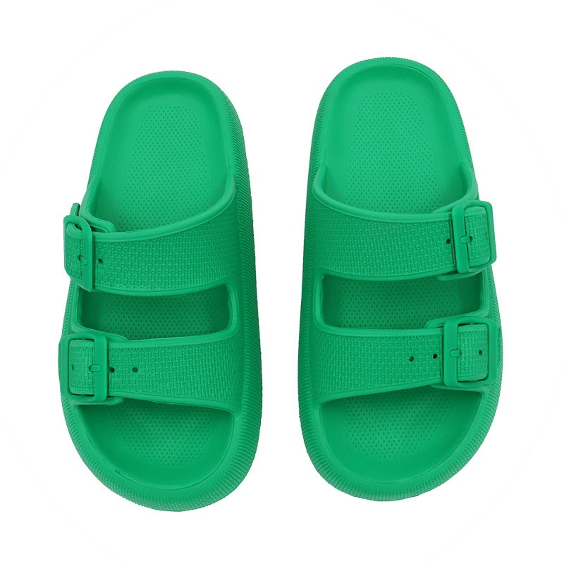 Summer Women Outdoor Indoor Thick-soled Eva Sandals And Slippers Women DealSniper.net Green 35to36
