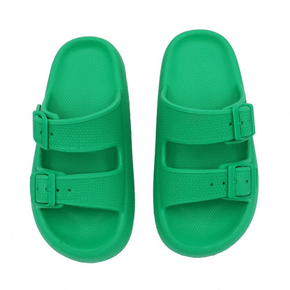 Summer Women Outdoor Indoor Thick-soled Eva Sandals And Slippers Women DealSniper.net Green 35to36