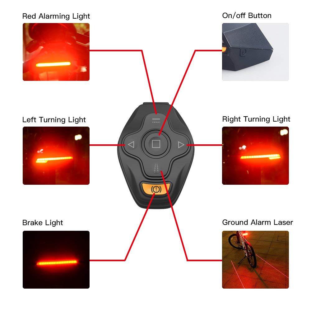 Smart mountain bike tail light Outdoor dealsniper-net