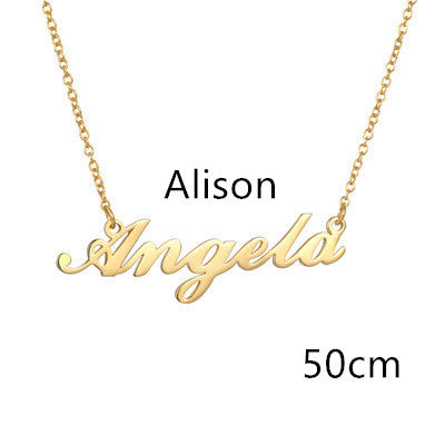 Necklace Alloy Pendant Font Fascinating Pendant Custom