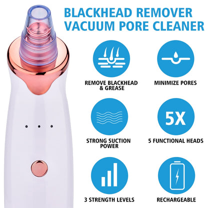 Blackhead Instrument Electric Suction Facial Washing Instrument Beauty Acne Cleaning Blackhead Suction Instrument Health dealsniper-net