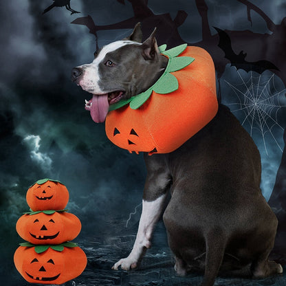 Pet Halloween Pumpkin Collars Cute Pet Cosplay Accessories Pets dealsniper-net