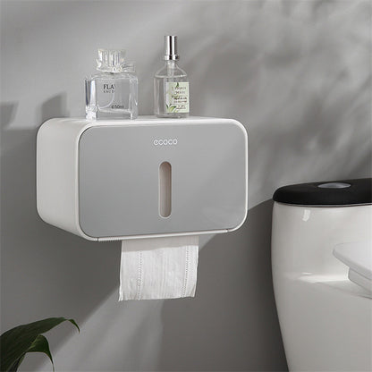 Waterproof Toilet Paper Holder House dealsniper-net Grey