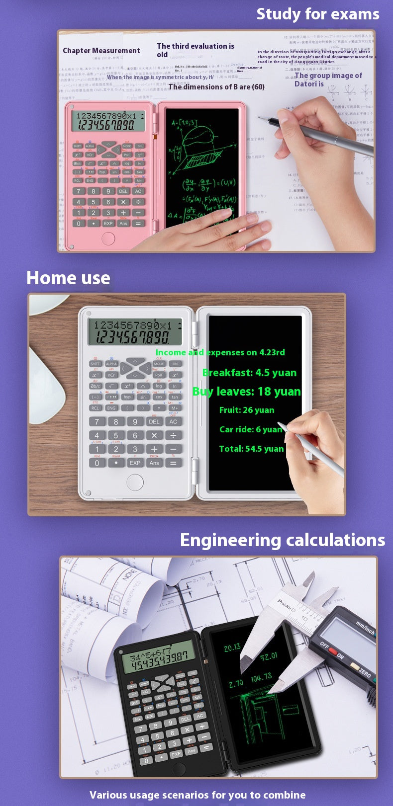 New Scientific Calculator Accounting Special Portable Mini Tablet Electronics dealsniper-net