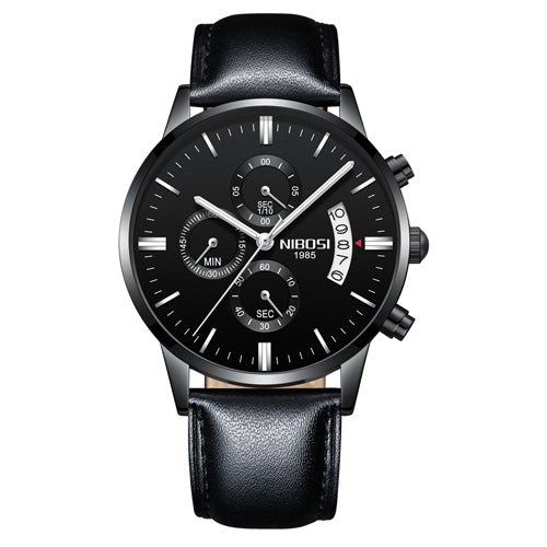 Men Watch Chronograph Sport Mens Watches Top Brand Men DealSniper.net D black