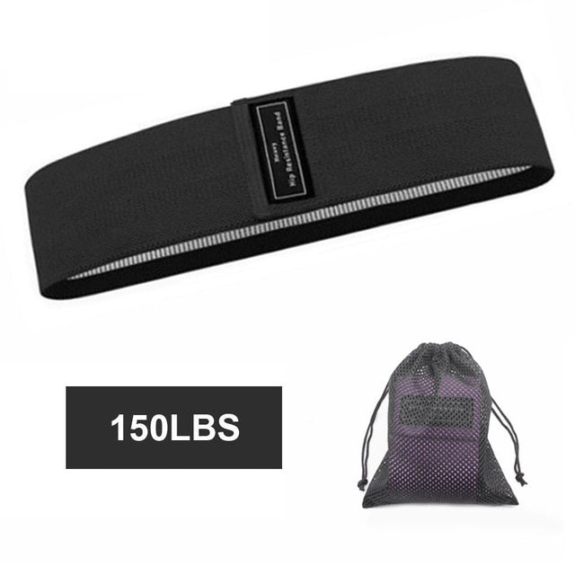 Yoga Stretch Band Squat Resistance Band Training Braided Elastic Band Sports DealSniper.net Black